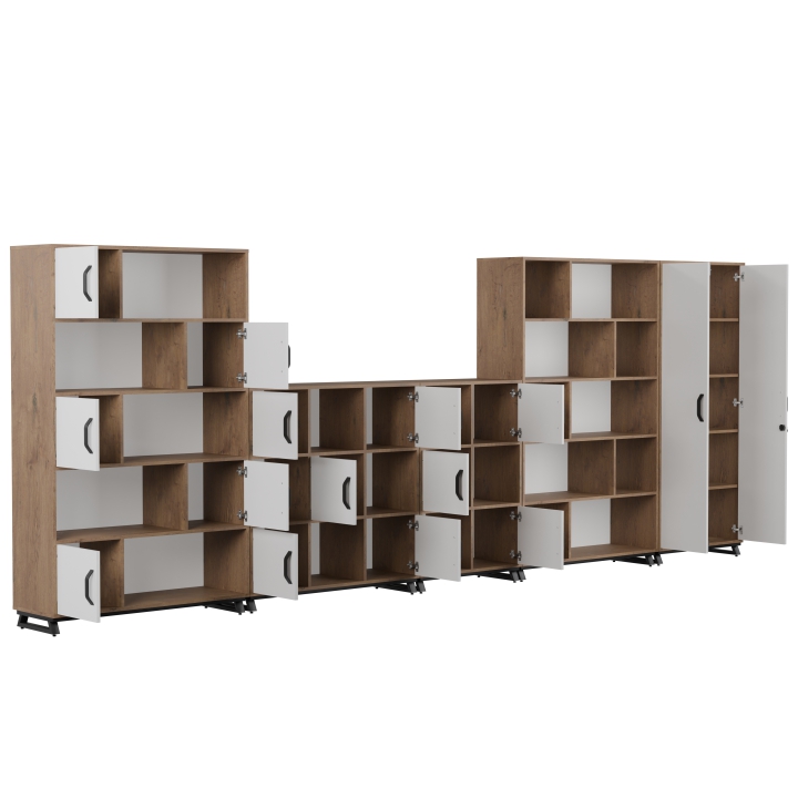 Zestaw mebli biurowych ROF1 na stalowej podstawie | Darmowa dostawa dla szkół i placówek oświatowych